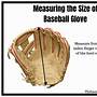 how to measure a baseball mitt