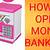 how to open a money box
