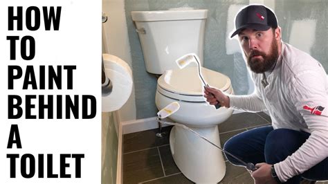 How to paint that tight space behind the toilet Behind toilet, How to
