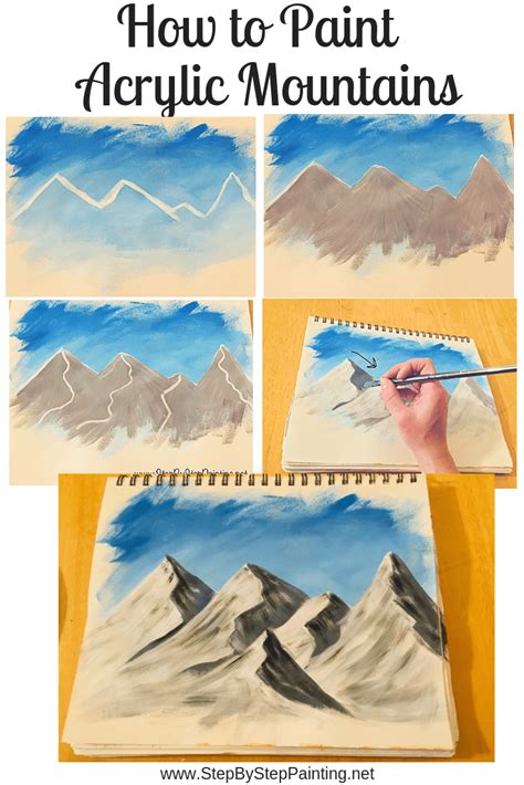 Learn How To Paint Mountains Step By Step Acrylic Painting Tutorial