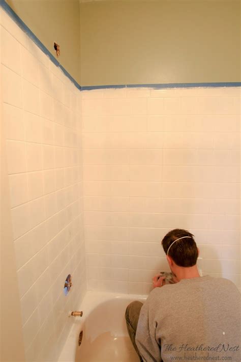 How to Paint a Shower with Tub & Tile Paint (With images) Tub tile
