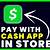 how to pay with cash app without card at store
