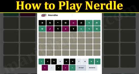 HOW TO PLAY NERDLE! Math and Logic Puzzle The Number