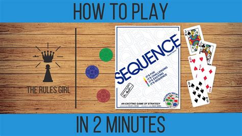 How to play Sequence Rules step by step