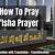 how to pray isha