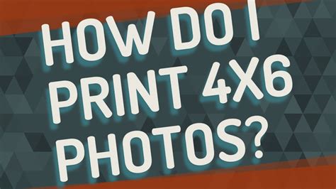how to print a 4x6 photo from iphone