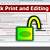 how to print a locked pdf