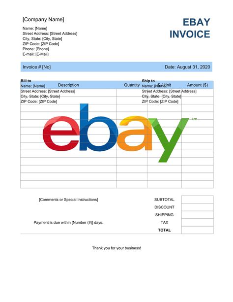 13 Top Risks Of Attending Ebay Print Invoice Ebay Print Invoice