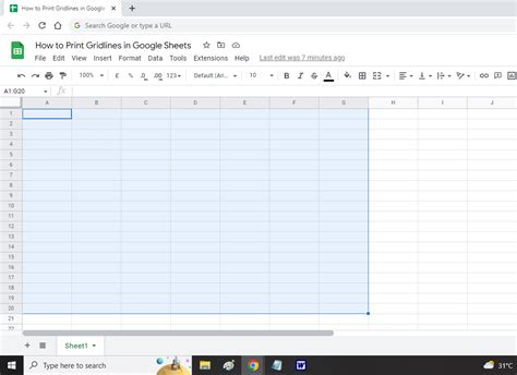How to remove the grid lines on a Google Sheet YouTube