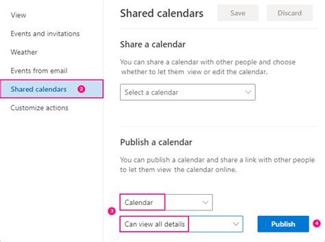 How to Publish Your Outlook Calendar Online