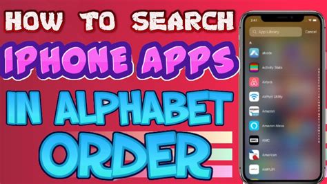 Put Apps Alphabetical Order / ABC Order / Learning how to put letters
