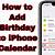 how to put birthdays on iphone calendar