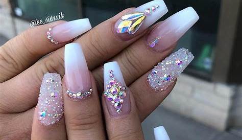 How To Put Diamonds On Acrylic Nails 36+ With Pics Nail Colour