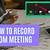 how to record zoom meeting mac