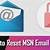 how to recover an msn email account
