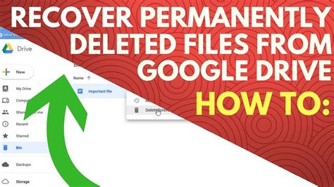 Recover Deleted Google Drive Files On PC