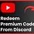 how to redeem youtube premium code discord message deleter