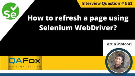 Python Selenium Webdriver Refresh a Webpage YouTube