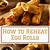 how to reheat frozen egg rolls