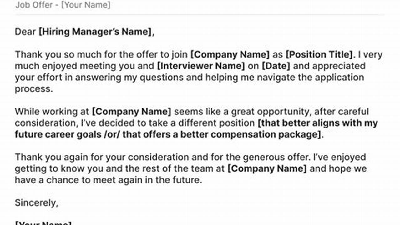 How to Politely Decline a Job Offer in Finance: A Comprehensive Guide