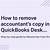 how to remove accountant copy in quickbooks
