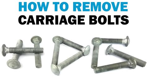 Quick Clip How to Remove Carriage Bolts Fasteners 101 YouTube