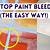 how to remove paint that bled through tape