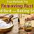 how to remove rust from counter top