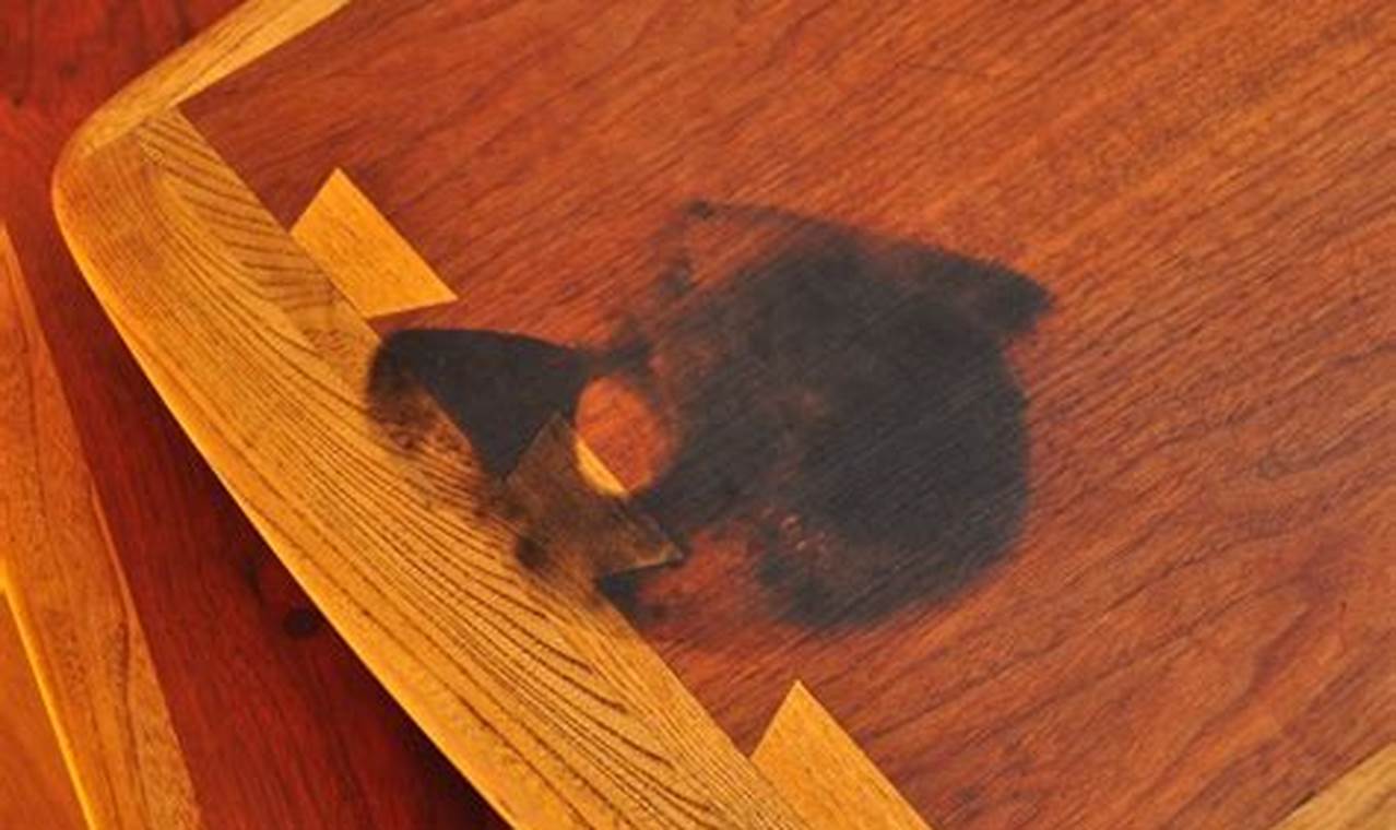 how to remove stains from teak wood