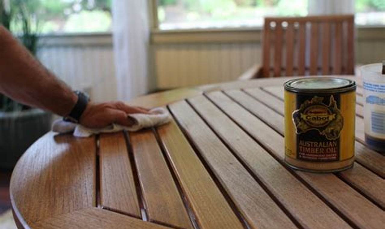how to remove teak oil from furniture