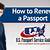 how to renew passport