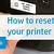 how to reset hp printer to factory settings