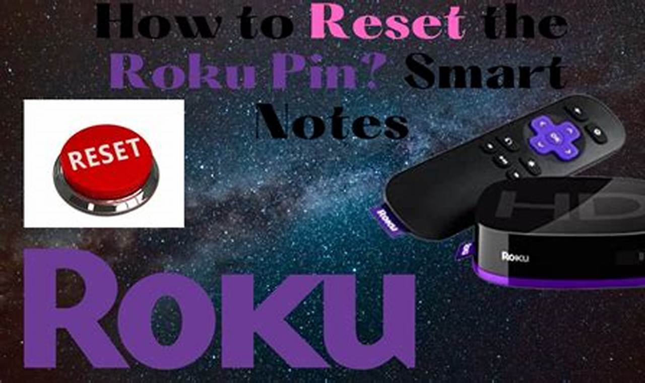 how to reset roku pin