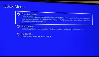 How To Restart Ps4 Manually