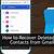 how to restore contacts from gmail account
