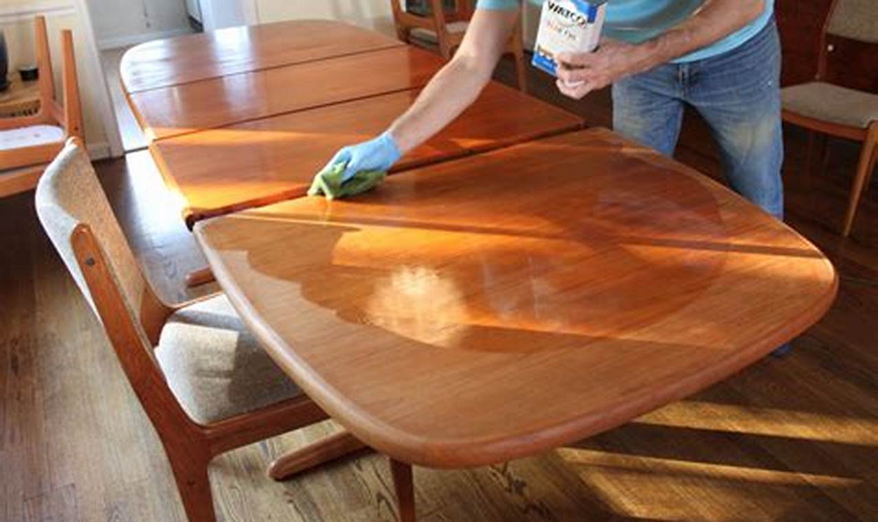 how to restore teak dining furniture