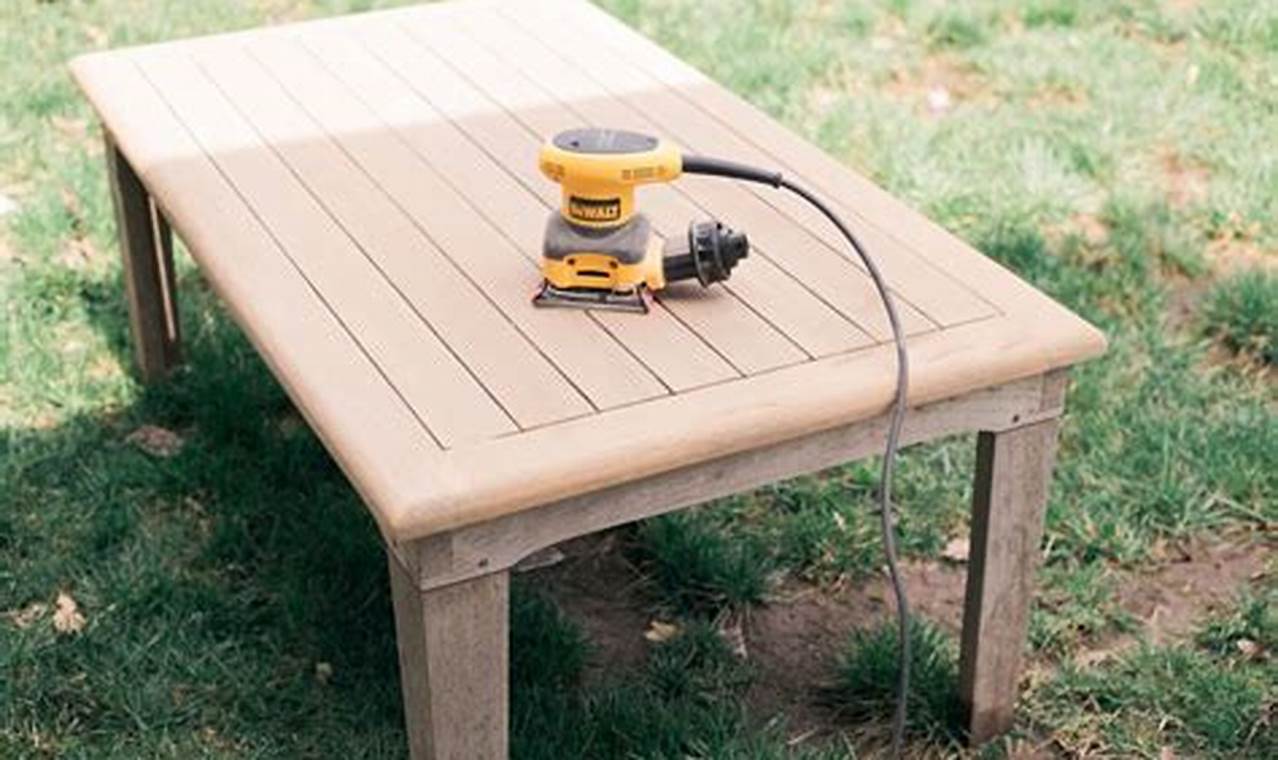 how to restore teak wood outdoor furniture
