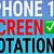 how to rotate screen on iphone 12 pro max