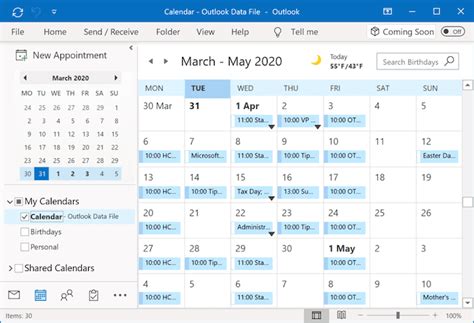 Print Calendar In Outlook Without Appointments Calendar Printables