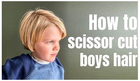 How To Scissor Cut Boys Hair Do It Yourself cut With s