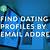how to search dating sites by email