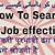 how to search for jobs effectively meaning in urdu