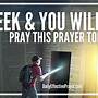 how to seek god in prayer