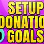 how to set up donation goal on streamlabs