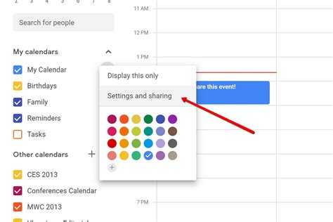 How To Share A Google Calendar