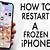 how to shut down iphone 8 when screen is frozen