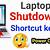 how to shutdown windows 10 laptop shortcut key for enye laptop