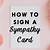 how to sign a sympathy card with 25 example signatures