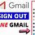 how to sign out of a gmail account pc