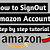 how to sign out to amazon account